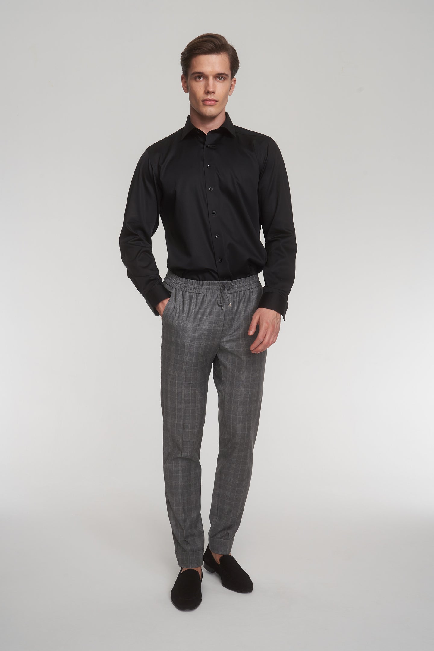 Grey Reda (Italian) Wool Trousers